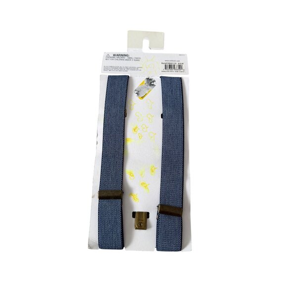 OSH KOSH Boys Chambray Blue Suspenders One Size NEW - Picture 4 of 8